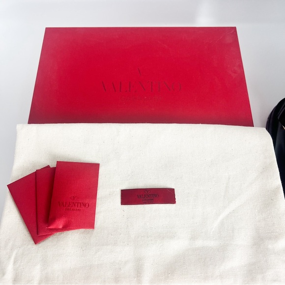 💯 AUTHENTIC VALENTINO GARAVANI CALFSKIN NYLON ROCKSTUD QUILTED WATERPROOF BOOTS - Picture 6 of 14